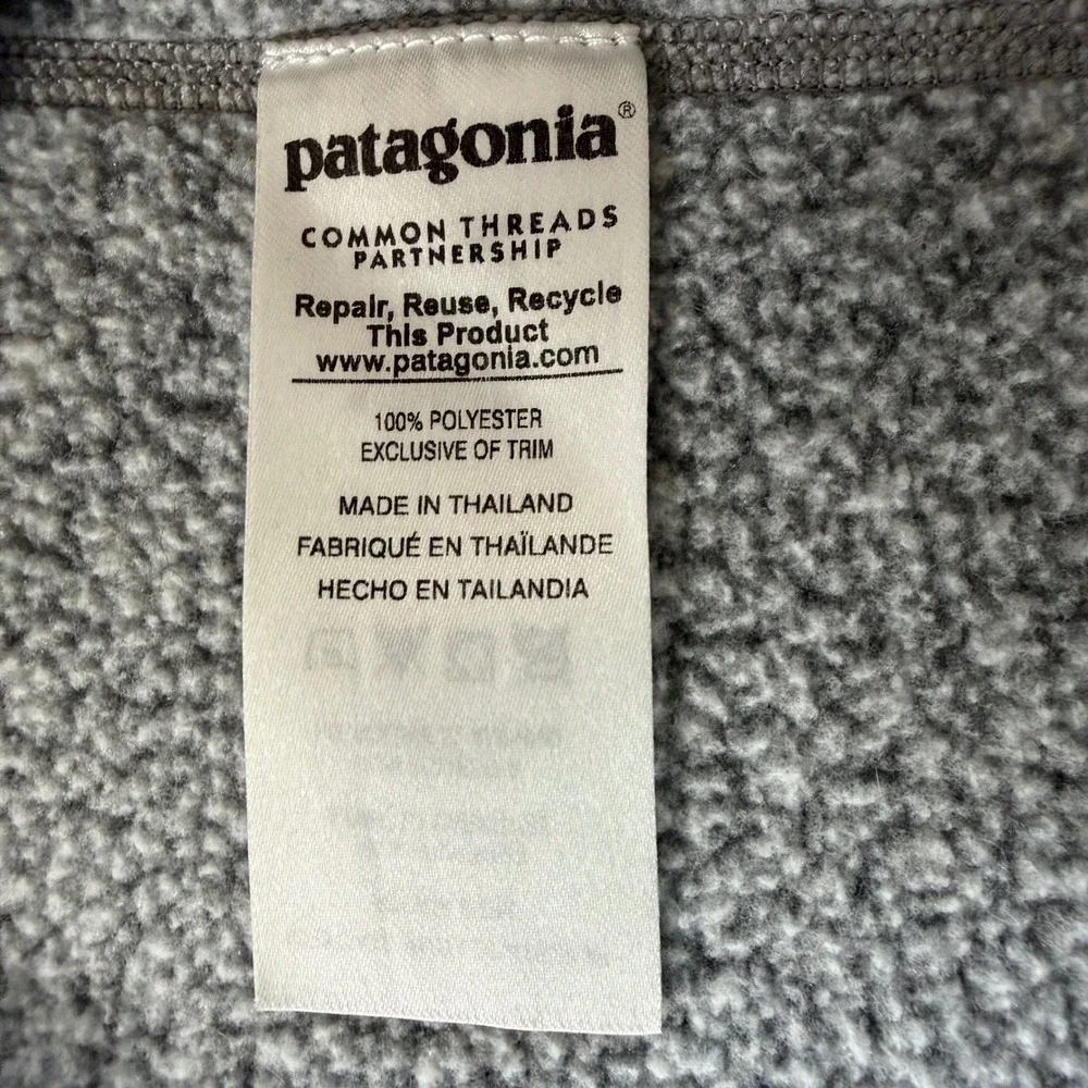 Patagonia Better Sweater 1/4 Zip Fleece Pullover‎ Gray Medium Outdoor Gorpcore